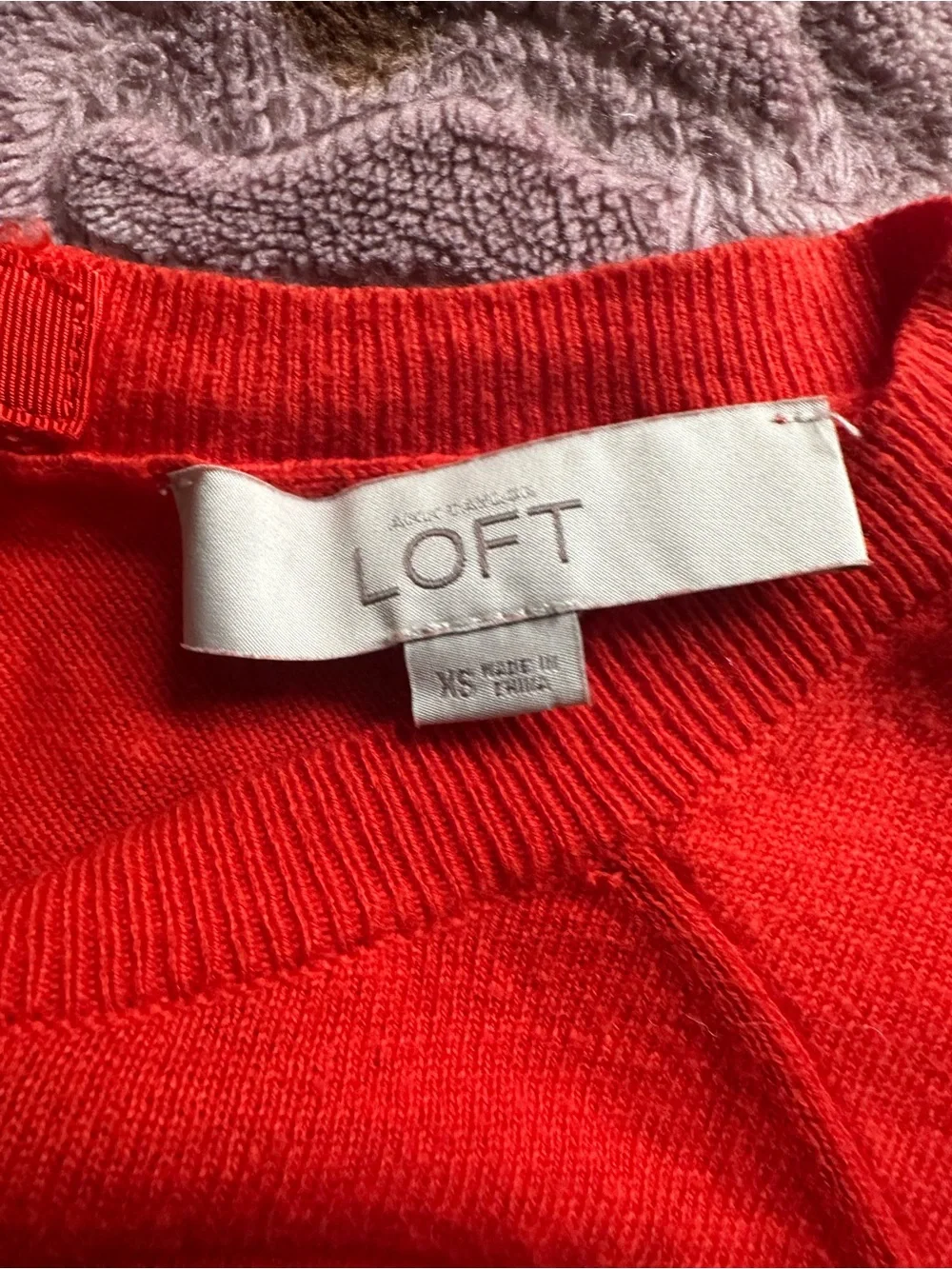 Ann Taylor LOFT Back Tie Dolman Sleeve lightweight Sweater wool blend Size XS